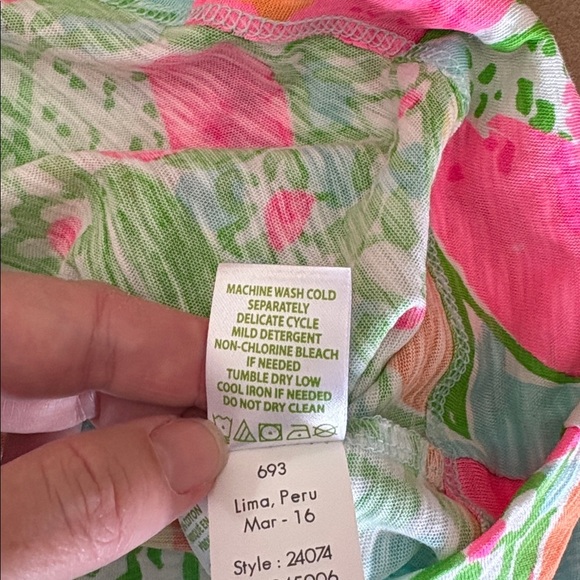 LILLY PULITZER Marlowe Pool Pink Lemonade Dress size medium - Picture 7 of 7